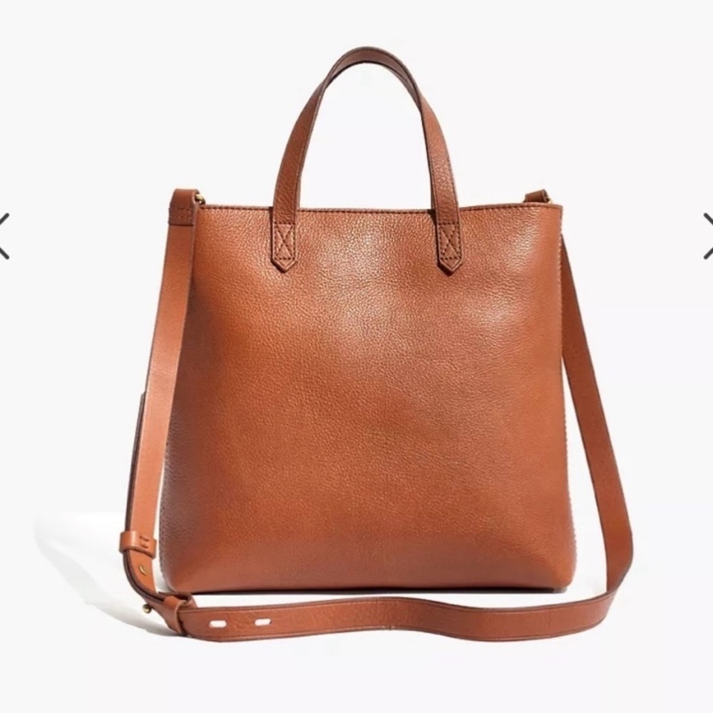Madewell The Zip-Top Transport
Crossbody Satchel Bag in English
Saddle
